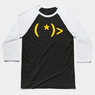 Chick Emoticon Baseball T-Shirt